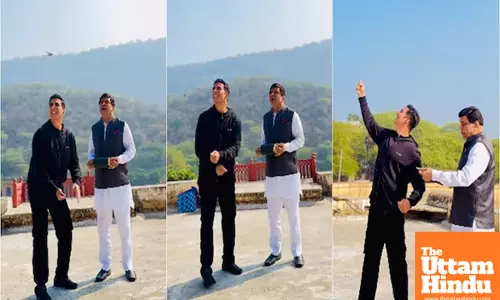 Akshay Kumar, Paresh Rawal fly kites in clear sky on Makar Sankranti