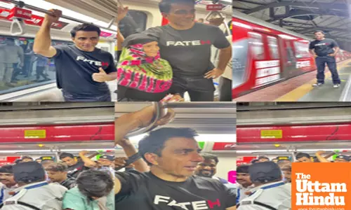 Sonu Sood travels in Mumbai Metro, interacts with fans
