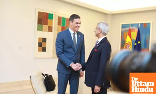 Madrid: External Affairs Minister S. Jaishankar meets Prime Minister of Spain Pedro Sánchez