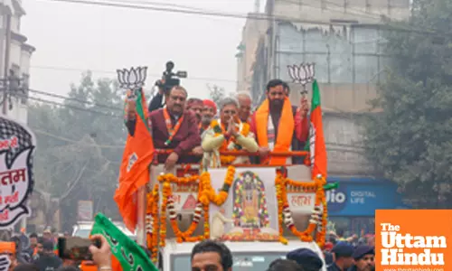 New Delhi: Dushyant Kumar Gautam Files Nomination for Karol Bagh