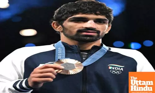 Colour has started fading..: Wrestler Aman to complain to IOC over defective Olympic medal