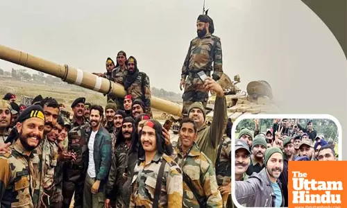 Varun preps for ‘Border 2’ with ‘real heroes’ of India, honours them on Army Day