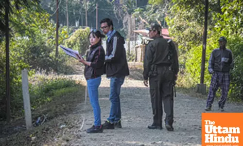 Imphal West: Forensic Department and police investigate the site near the 5MR Temporary Camp