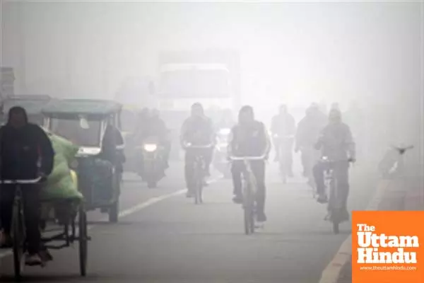 Dense fog in Delhi-NCR parts, train services disrupted Dense fog in Delhi-NCR parts, train services disrupted