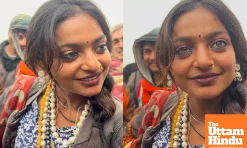 Garland Seller at Maha Kumbh Becomes Social Media Star, Draws Monalisa Comparisons