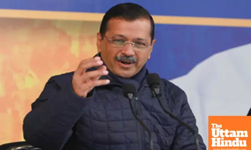 New Delhi: AAP National Convener Arvind Kejriwal addresses a press conference