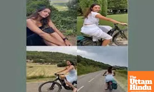 Triptii Dimri enjoys a little bit of flowers, a little bit of sun