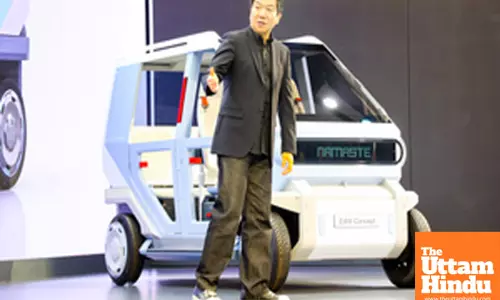 New Delhi: Hyundai E4W Concept on display at the Bharat Mobility Global Expo 2025