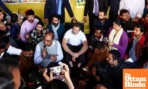 Patna: Congress leader and Lok Sabha LoP Rahul Gandhi meets with aspirants