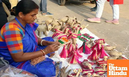 Kolkata: A vibrant display of colourful goods at the Sabala Mela