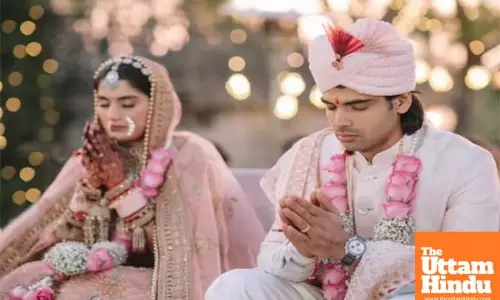 Two-Time Olympic Champion Neeraj Chopra Ties the Knot, Shares Stunning Photos