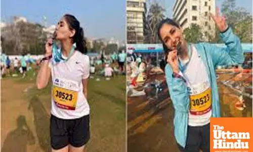 Nikita Dutta shells fitness goals as she runs 21 km at the Mumbai Marathon