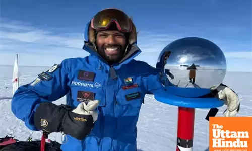 Satish Gogineni Becomes First Indian to Ski 1,133 km Solo to South Pole, Promotes Mental Health Awareness