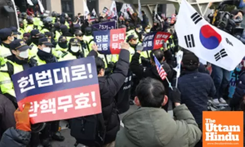 South Korea: Yoon supporters gather near Constitutional Court in support of impeached president