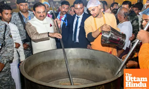 Prayagraj: Adani Group Chairman, Gautam Adani Visits ISKCON Temple Camp
