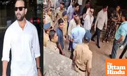 Saif Ali Khan walks confidently towards his den after getting discharged from hospital