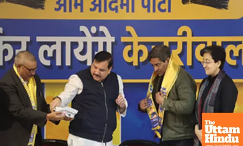 New Delhi: AAP leaders address a press conference