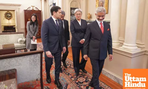 Washington: External Affairs Minister S Jaishankar during a Quad Foreign Ministers’ Meeting