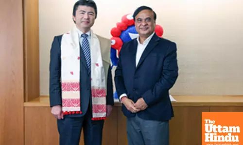 Tokyo: Chief Minister of Assam, Himanta Biswa Sarma meets State Minister Yuichiro Koga