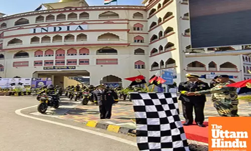 Amritsar: Flag-off ceremony of the Sentinels of the Sea motorcycle expedition