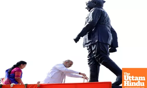 Ahmedabad: Union Home and Cooperation Minister Amit Shah pays tribute to Netaji Subhas Chandra Bose