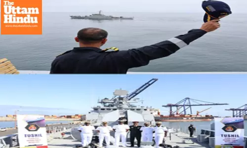 Indian Navys stealth frigate INS Tushil visits Namibia
