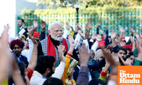 New Delhi: Prime Minister Narendra Modi interacts Republic Day parade participants
