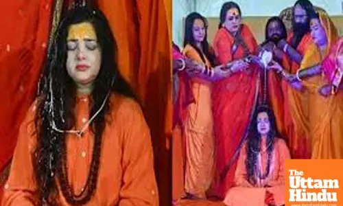 Mamta Kulkarni breaks down in tears during her ‘sanyas’ ritual