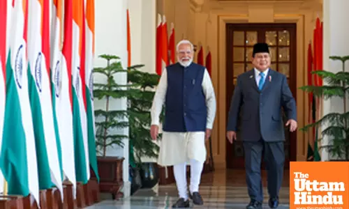 New Delhi: Prime Minister Narendra Modi with Prabowo Subianto, President of the Republic of Indonesia
