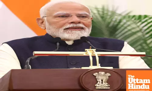 New Delhi: Prime Minister Narendra Modi addresses the press during a press statement