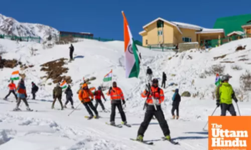 Gulmarg: Tiranga Yatra in Gulmarg