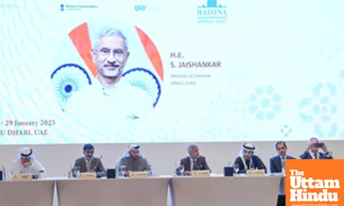Abu Dhabi: External Affairs Minister S. Jaishankar attends the inaugural session of Raisina Middle East