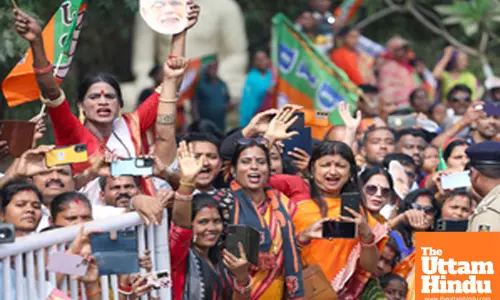 Bhubaneswar: Prime Minister Narendra Modi receives a warm welcome