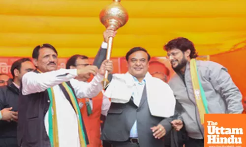 New Delhi: Assam Chief Minister Himanta Biswa Sarma attends an election campaign