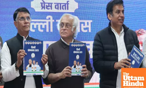 New Delhi: Congress releases the partys manifesto for the Delhi Assembly election.
