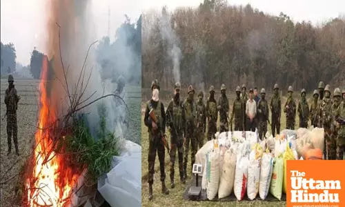Rs 6 crore worth of drugs seized by Assam rifles, Tripura police