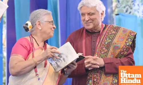 Jaipur: Javed Akhtar and Sudha Murthy at Jaipur Literature Festival