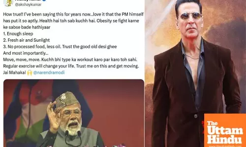 Akshay Kumar extols PM Modi’s call for ‘campaign against obesity’, shares video