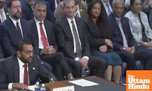 Sanatan Dharma Resonates in US Senate as Kash Patel Greets with Jai Shri Krishna