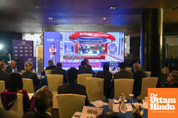 New Delhi: Industrialists from the business community watch Union Finance Minister Nirmala Sitharaman presenting the Union Budget 2025 New Delhi: Industrialists from the business community watch Union Finance Minister Nirmala Sitharaman presenting the Union Budget 2025