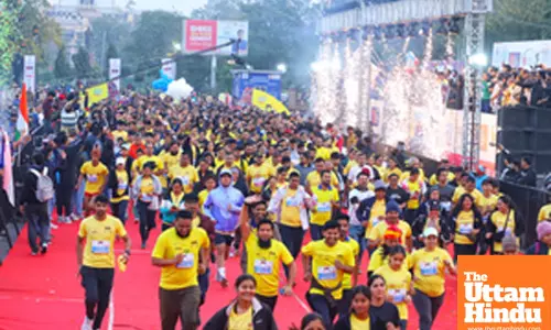 Jaipur: Participants take part in the International Jaipur Marathon