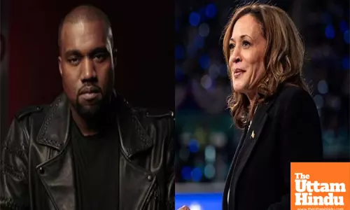 Kanye West apologises to Kamala Harris after his sexually explicit social media post