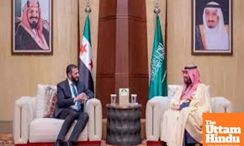 Saudi crown prince, Syrias interim president meet on ties, latest developments