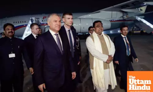 Russian State Duma Chairman arrives in India to discuss bilateral ties