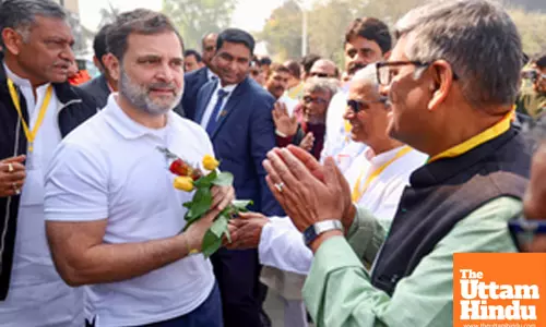 LoP Rahul Gandhi receives a warm welcome at Patna airport