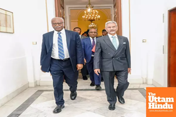 External Affairs Minister S. Jaishankar meets Former Prime Minister of Cameroon Philémon Yang External Affairs Minister S. Jaishankar meets Former Prime Minister of Cameroon Philémon Yang