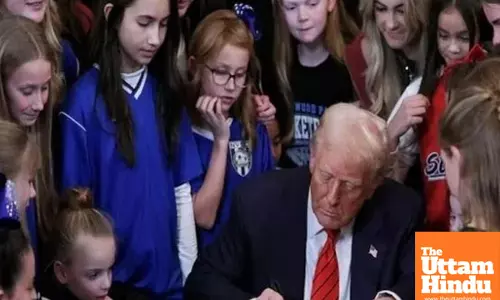 Trump signs executive order restricting transgender participation in womens sports