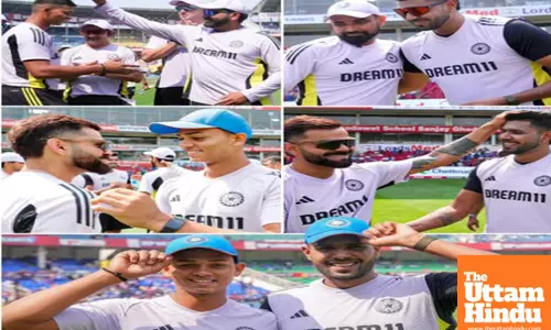 Indian players celebrate Yashasvi Jaiswal and Harshit Ranas memorable ODI debut in Nagpur