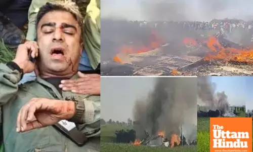 Heart-Stopping Moment: Fighter Jet Crashes in MP, Pilots Eject Seconds Before Disaster