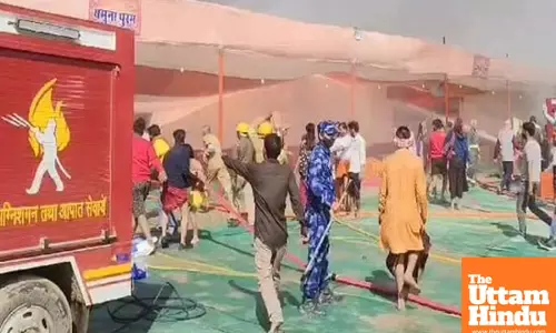 Blaze at Maha Kumbh: fire breaks out in Prayagrajs sector 18